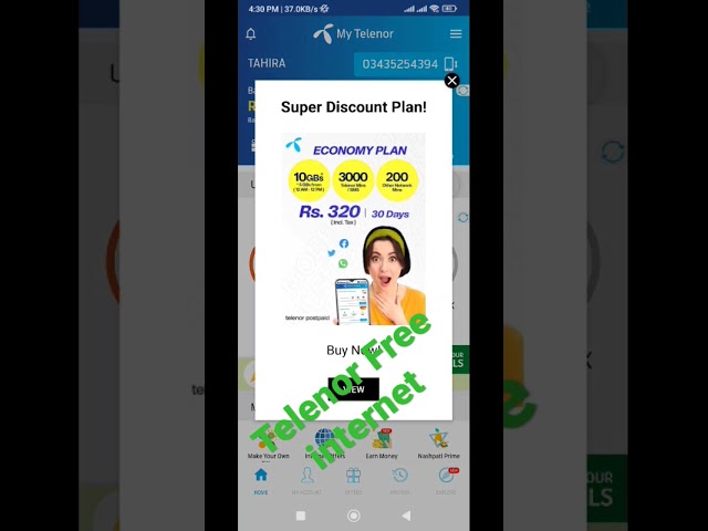 Telenor free internet