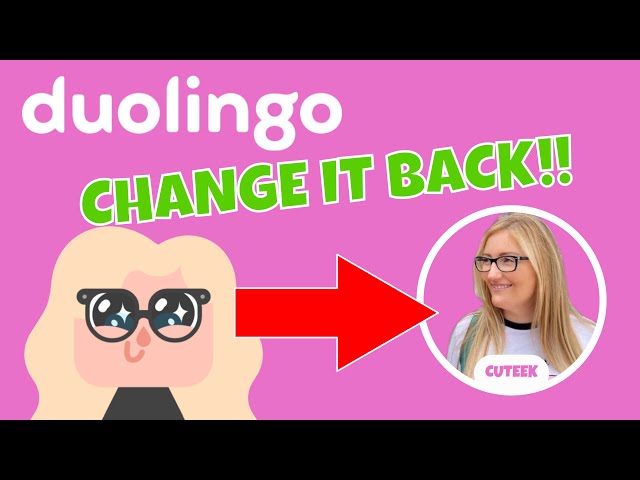 How to change your Duolingo avatar back to profile picture UPDATED 2023 | cuteek 💚 #Duolingo