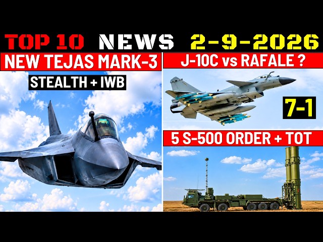Indian Defence Updates : Tejas MK3 Stealth Variant,J-10C vs Rafale,5 S-500 Order,Swarm Satellites