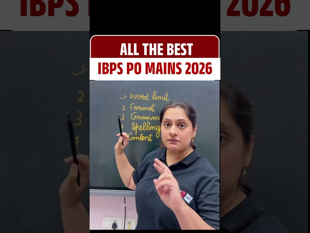 All The Best IBPS PO Mains 2026 #ytshorts