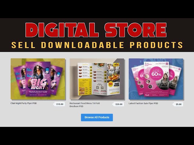 How to Create a Digital Store Website to Sell Downloadable Products