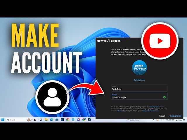 How To Make A YouTube Account