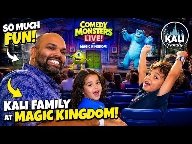 Kali Family experience Monsters Inc Laugh Floor at Magic Kingdom - Spring Break 2026 - VR 360 Video