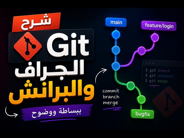 Git Branches & Graph Explained | أسهل شرح للجراف والبرانش في Git