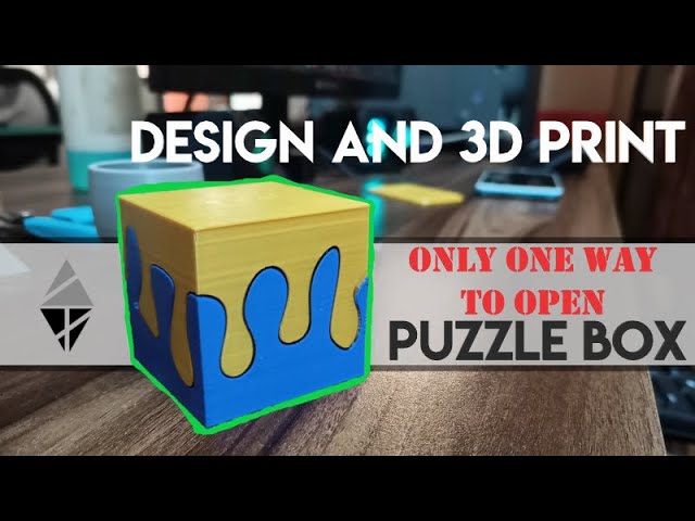 PUZZLE BOX || Designing and 3D Printing || ONLY ONE WAY TO OPEN