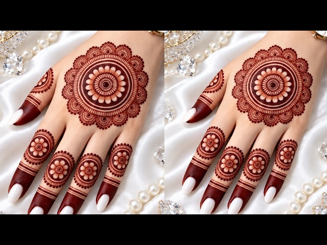 Mehandi Ka Simple Design| Back Hand Mehndi Design | Mehndi Designs For Hands | Trending Henna Design