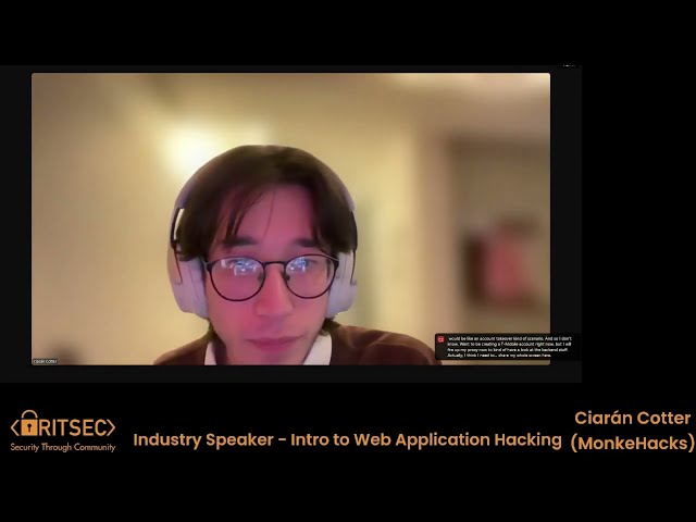 Web App Hacking 101 with Ciarán Monke Cotter