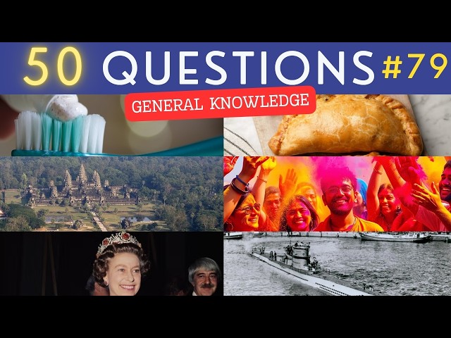 The General Knowledge Quiz #79 ¦ 50 Trivia Questions - Pub Quiz
