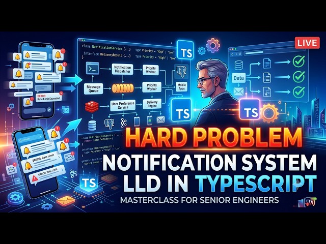 Hard System Design Interview: Notification System LLD in TypeScript [Calm Coding Session]