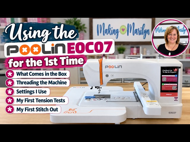 My First Use of the Poolin EOC07 Embroidery Machine
