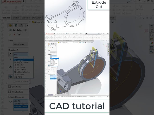 Solidworks basic quick tutorial: exercise 135#shorts