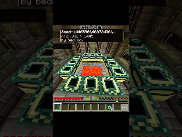 Minecraft Seed Moment 😱 | Two Portals at Once! 🔥 #minecraft #minecraftshorts