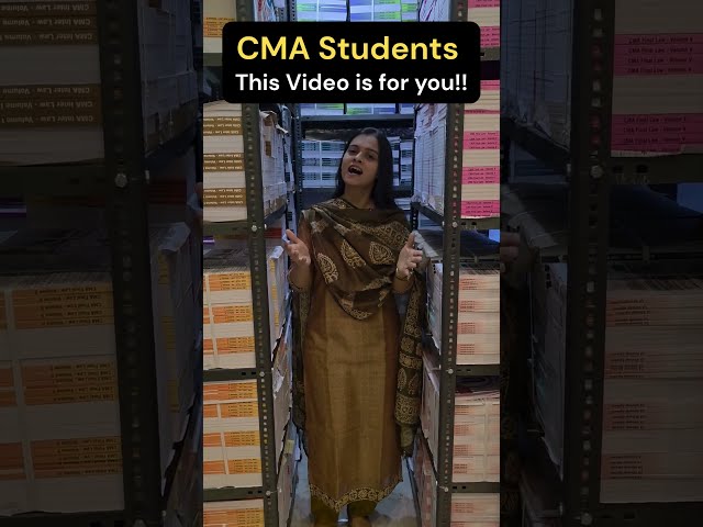 CMA Students - This video is for you!