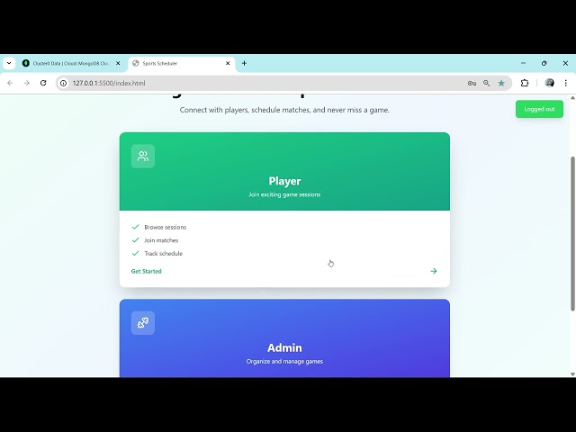 Sports Scheduler Web Application | MERN Stack (MongoDB, Express, React, Node.js) I Project Demo