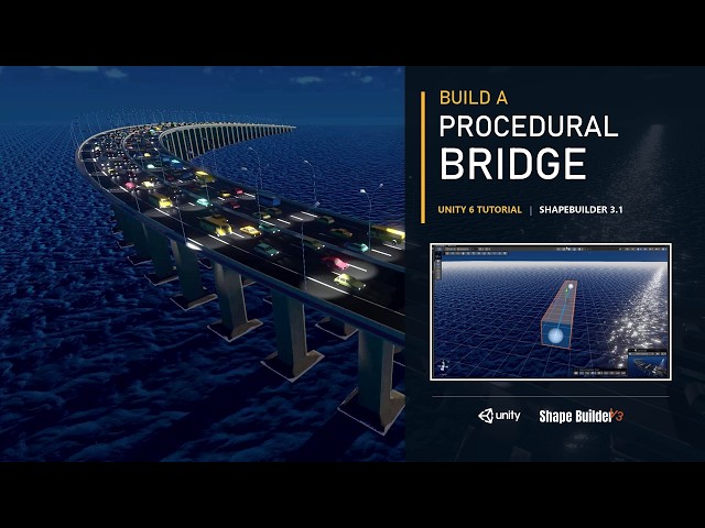 How to Build a Procedural Bridge in Unity 6 | ShapeBuilder 3.1 Tutorial