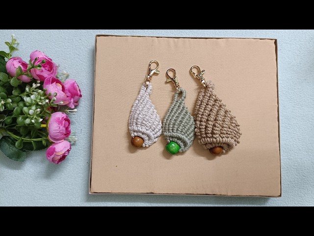 How to Make Sea Shell Macrame Keychain | Easy Tutorial for Beginners | DIY | Handmade Keychain |