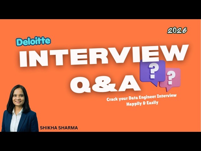 Deloitte Data Engineer Interview 2026 | Questions That Actually Get Asked | Pyspark | SQL | Part 1