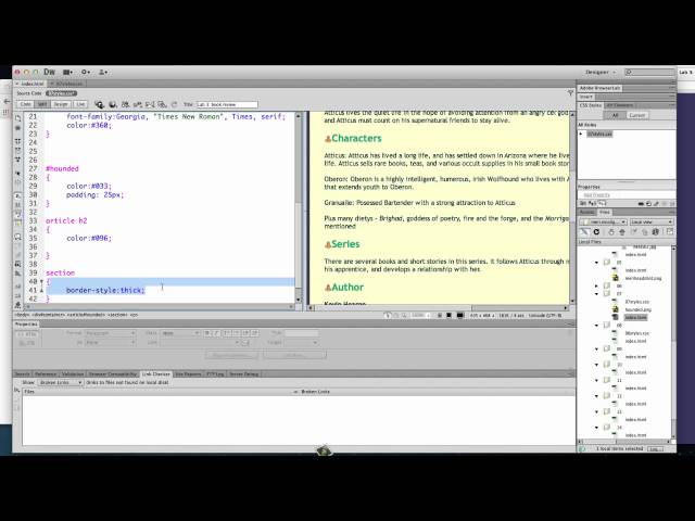 HTML & CSS external styles
