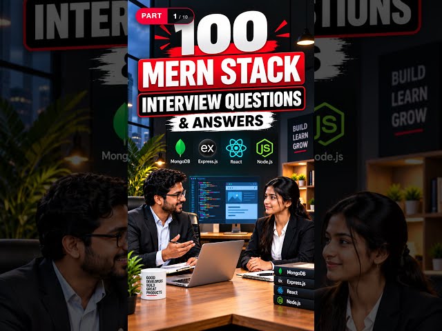 Top 10 MERN Interview Questions 🔥 Q1–Q10 #shorts
