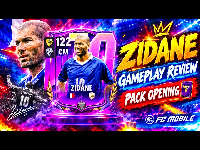122 ZIDANE GAMEPLAY REVIEW 😍 NUMERO 10 PACK OPENING 💥 NUMERO10 ZIDANE REVIEW