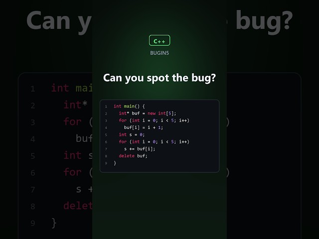 3 C++ snippets, 3 hidden bugs. Can you spot them? 🐛 #coding #programming #cpp #devlife #learntocode