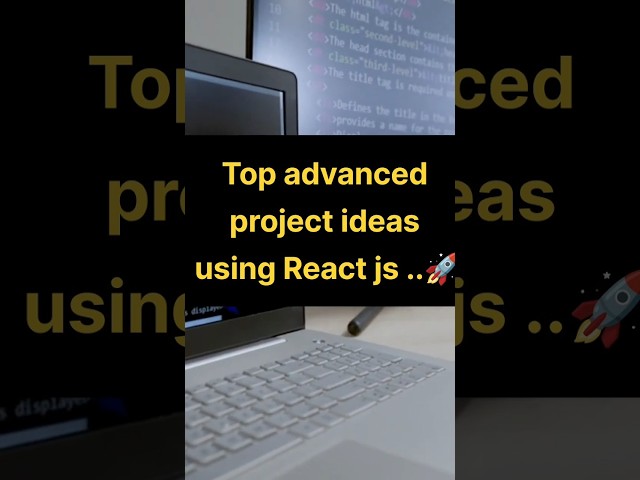 Top advanced project ideas using react js in 2026...🚀#mernstack  #reactjs #projectideas #shorts