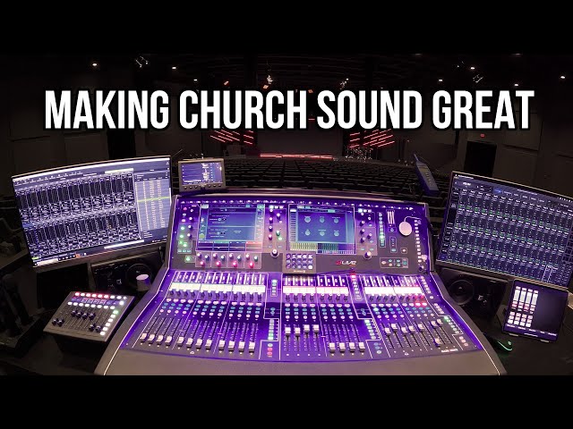 Allen & Heath dLive Audio System Tour (FOH + Broadcast) - The Ultimate Church Audio Rig?