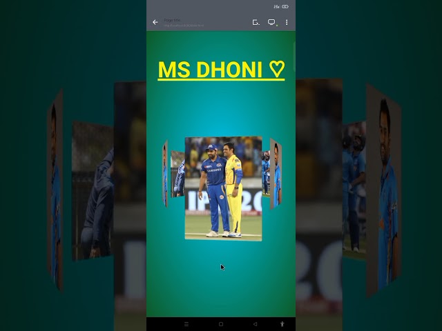 3d image slider in HTML CSS #msdhoni