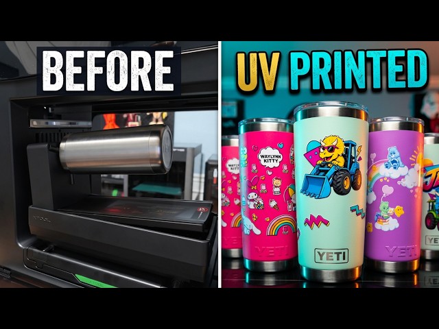 I Didn't Expect Printing Tumblers to Be This Easy! xTool O1 UV Printer