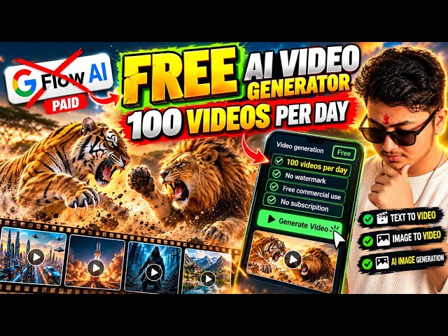 Free AI Video Generator Without Watermark 🔥 100 Videos Per Day?