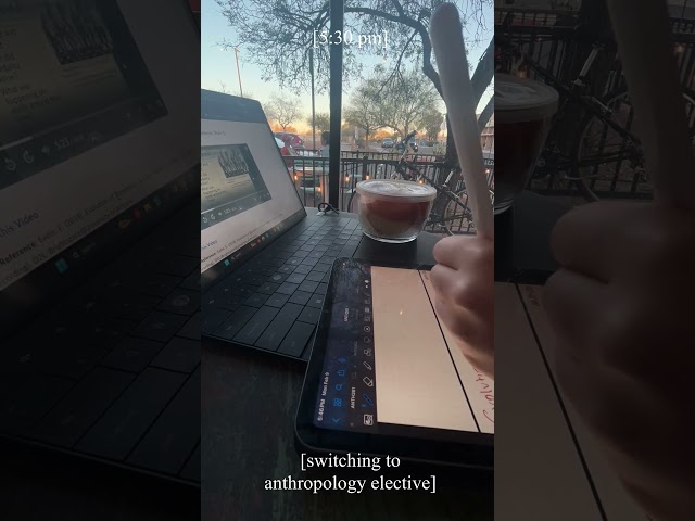 study at a coffee shop with me #studyvlog