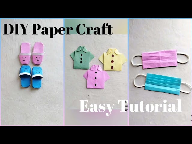 DIY Origami miniature paper craft Ideas |Easy Tutorial video step by step| How to make a paper craft