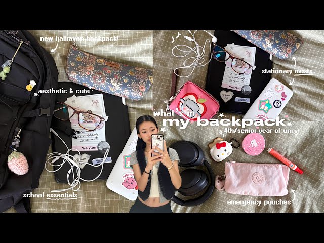 WHAT’S IN MY BACKPACK 2026 ⋆｡🎒✩ engineering bag tour, uni essentials, stationary, emergency pouches