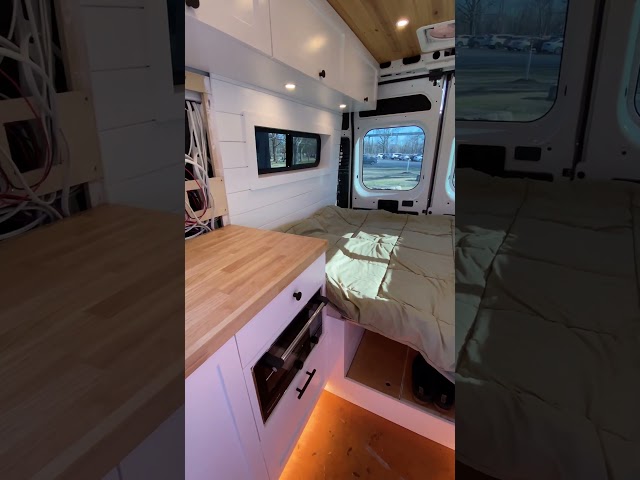 SNEAK PEEK of my 90% completed van build #vanlife #homeonwheels #lifeontheroad #womenwhobuild
