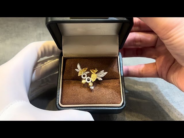 【BEE Your way】 New Design Yellow BEE Ring