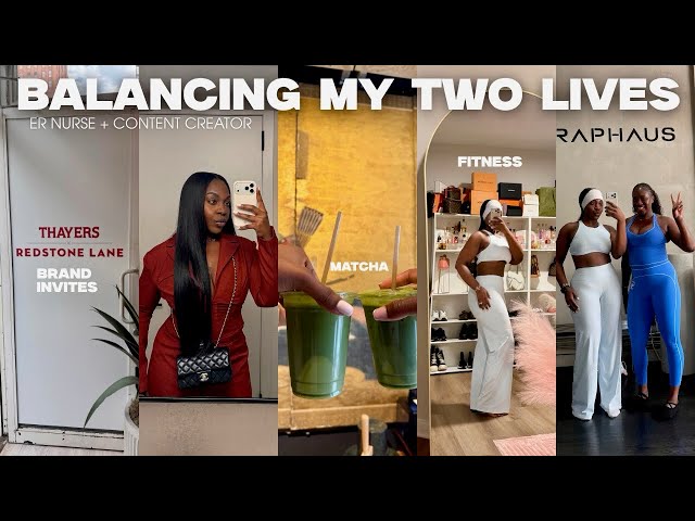 Spend a week in my life as a full time nurse + content creator balancing two lives 