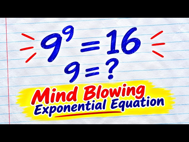 Solve This Tricky Exponential Equation | Olympiad Math Challenge