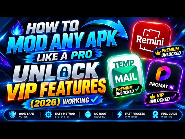 🔥 How To Mod Any APK Like a Pro | Unlock VIP Features (2026) With MT MANAGER #viral #pro 