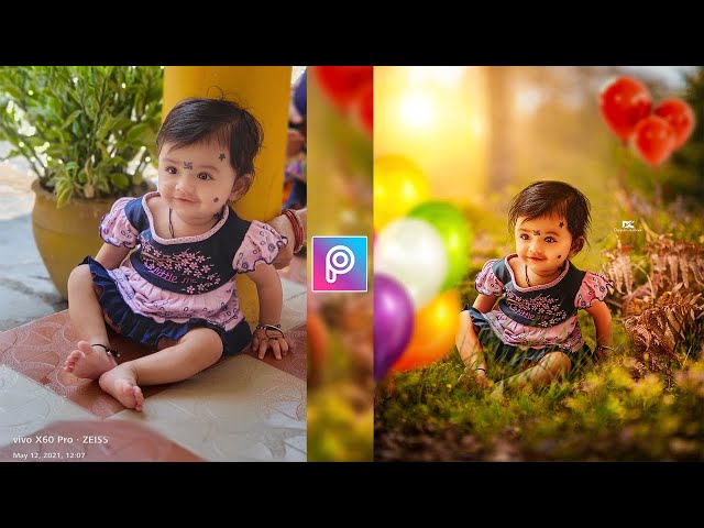 Picsart Editing Tutorial - Baby Photo Editing In Picsart | Birthday Photo Editing | Picsart Tutorial