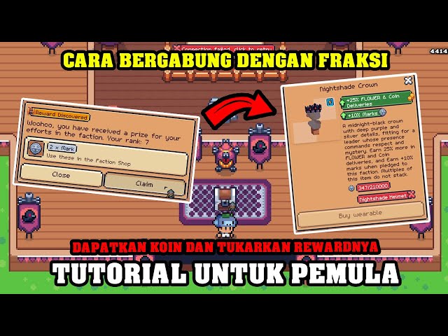 CARA BERGABUNG DENGAN FRAKSI DI GAME PENGHASIL UANG ANDROID/PC SUNFLOWER LAND #10