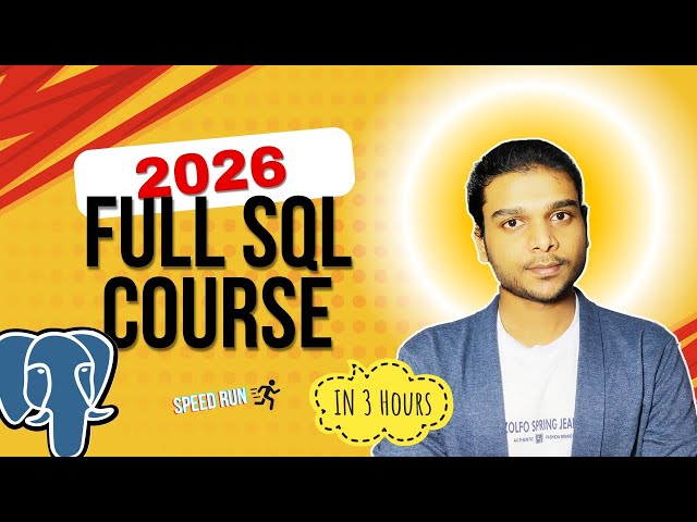 Modern SQL Full Course (Beginner to Expert) – PostgreSQL 2026