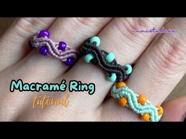 Macramé Ring Making Tutorial | Easy DIY Jewelry