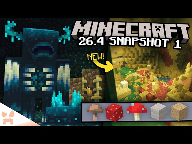 MINECRAFT 26.4 SNAPSHOTS BEGIN: MUSHROOM UPDATE, BETTER CAVE GEN + ANCIENT CITY CLUES?!