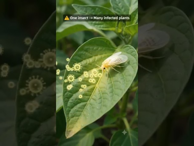 ರಸ ಹೀರುವ ಕೀಟಗಳು: ವೈರಸ್ ರೋಗಗಳ ಪ್ರಮುಖ ವಾಹಕಗಳು!#farming #vegetables #plantdisease #agriculture