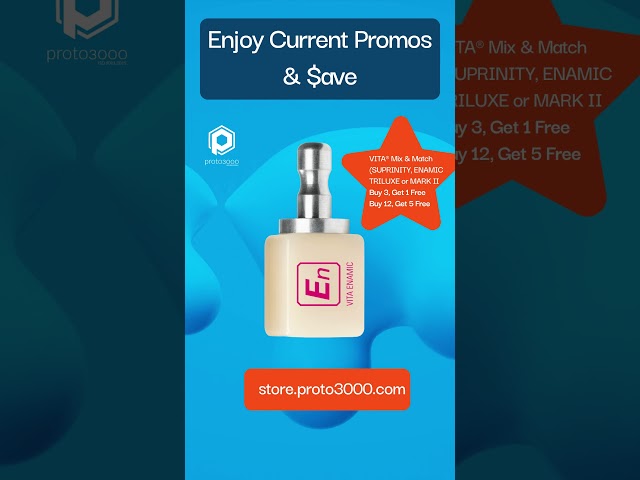 Huge Savings on VITA ENAMIC, SUPRINITY & MARK II Blocks #vita  #DentalLab #CADCAM #DigitalDentistry