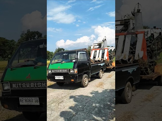 COMBINE HARVESTER KUBOTA PRO 588i TOWING eps 89 #kombisawah #combineharvester #automobile