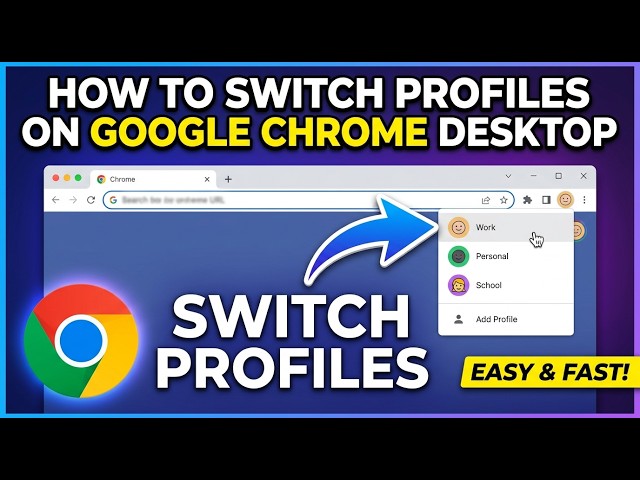 How to Switch Profiles on Google Chrome - Tutorial