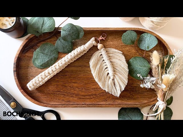 Macrame For Beginners Feather Keychain Pattern