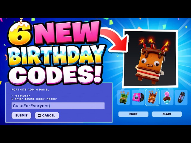 EVERY *NEW* BIRTHDAY Lobby Hack Code! (6 CODES)