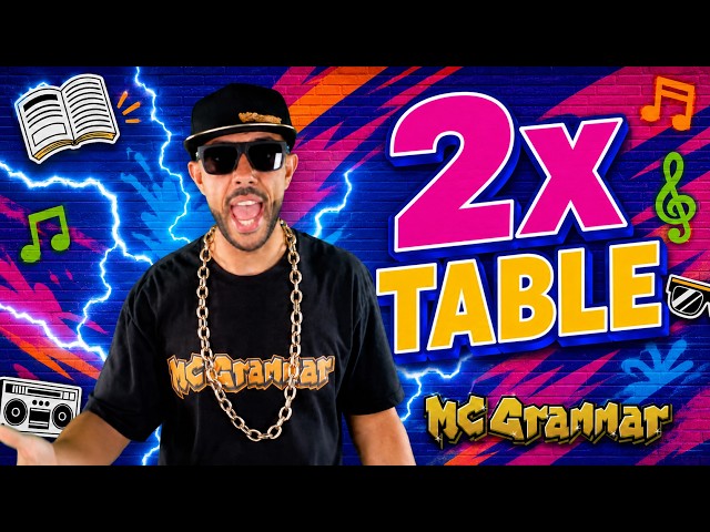 Two Times Table Song | 2x Multiplication Table | MC Grammar 🎤 | Educational Rap Songs for Kids 🎵